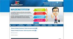 Desktop Screenshot of macronetsystem.com
