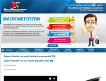 Tablet Screenshot of macronetsystem.com